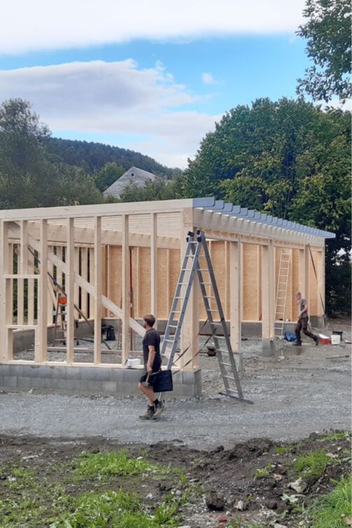 Garage Holzrahmenbau